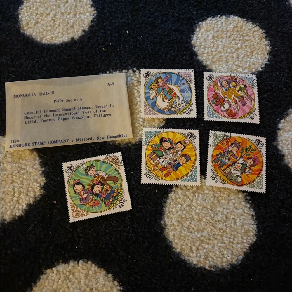 Vintage mint Mongolia Postage stamps